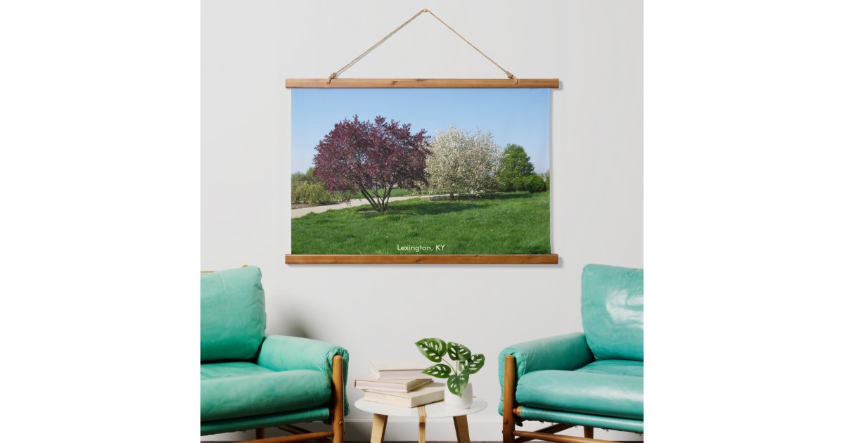 Beautiful Landscape with Trees Hanging Tapestry Zazzle