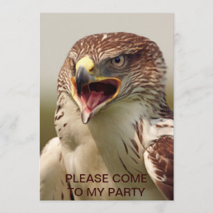 Beautiful Lanner Falcon Invitation