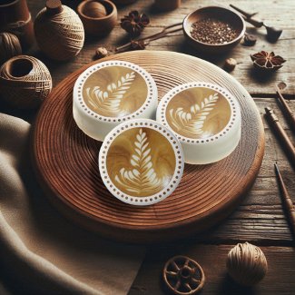 Beautiful Latte Floral Leaf Art Tree