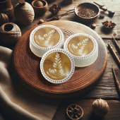 Beautiful Latte Floral Leaf Art Tree Chocolate Covered Oreo