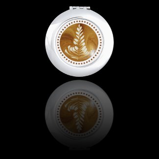 Beautiful Latte Floral Leaf Art Tree
