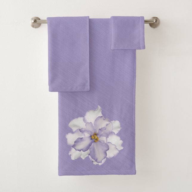Beautiful Lavender Bath Towel Set (Insitu)