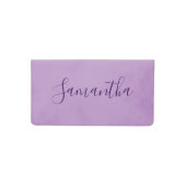 Beautiful Lavender Checkbook Cover (Front)
