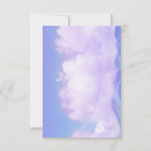 Beautiful Lavender Clouds Scenery  Thank You Card
