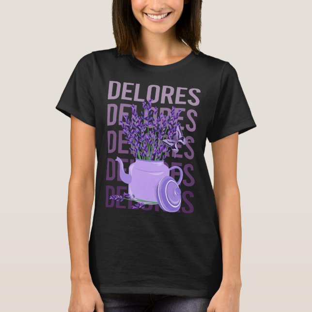 Beautiful Lavender - Delores Name T-Shirt (Front)