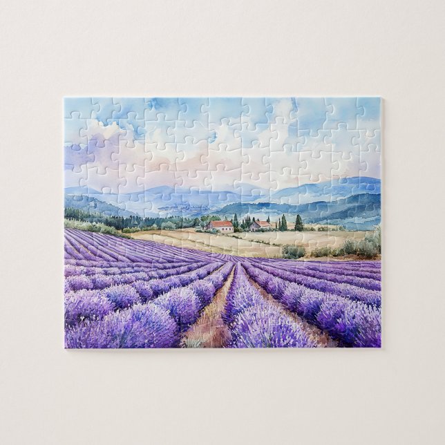 Beautiful lavender fields jigsaw puzzle (Creator Uploaded)