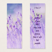 Beautiful Lavender Flower Field Bible Scripture (Front & Back)