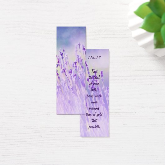 Beautiful Lavender Flower Field Bible Scripture (Desk)