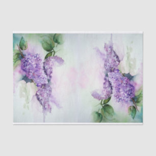 Beautiful Lavender Lilac Flowers Tissue Paper