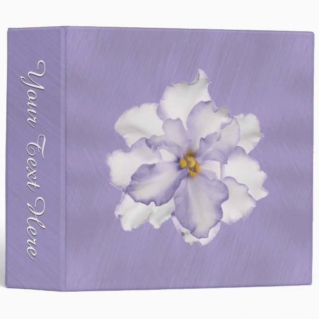 Beautiful Lavender Orchid Binder (Front/Spine)