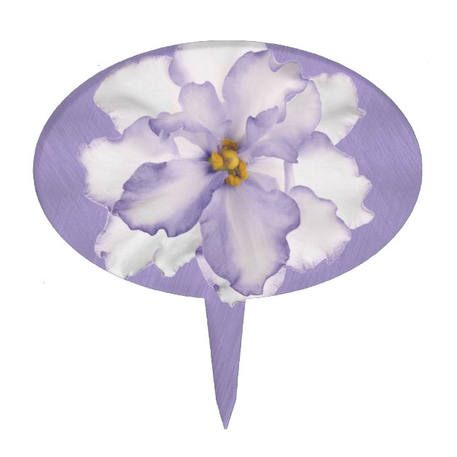 Beautiful Lavender Orchid Cake Topper (Front)