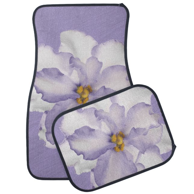 Beautiful Lavender Orchid Car Floor Mat (Set)