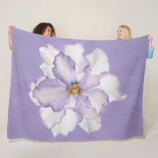 Beautiful Lavender Orchid Fleece Blanket