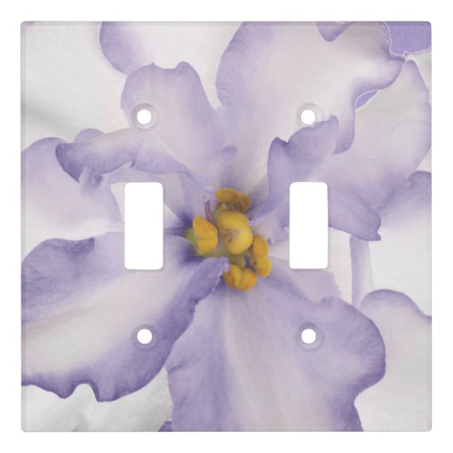 Beautiful Lavender Orchid Light Switch Cover (Front)