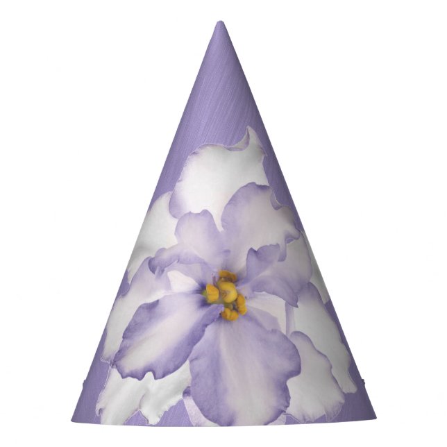 Beautiful Lavender Orchid Party Hat (Front)