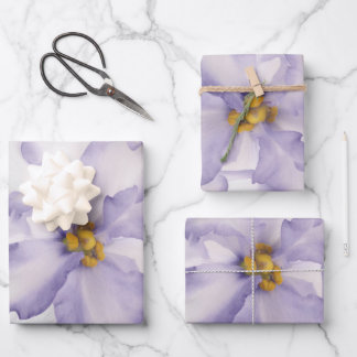 Beautiful Lavender Orchid Wrapping Paper Sheets