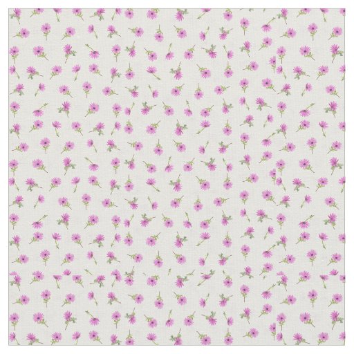 Beautiful Lavender Purple Daisy Flower Design Fabric