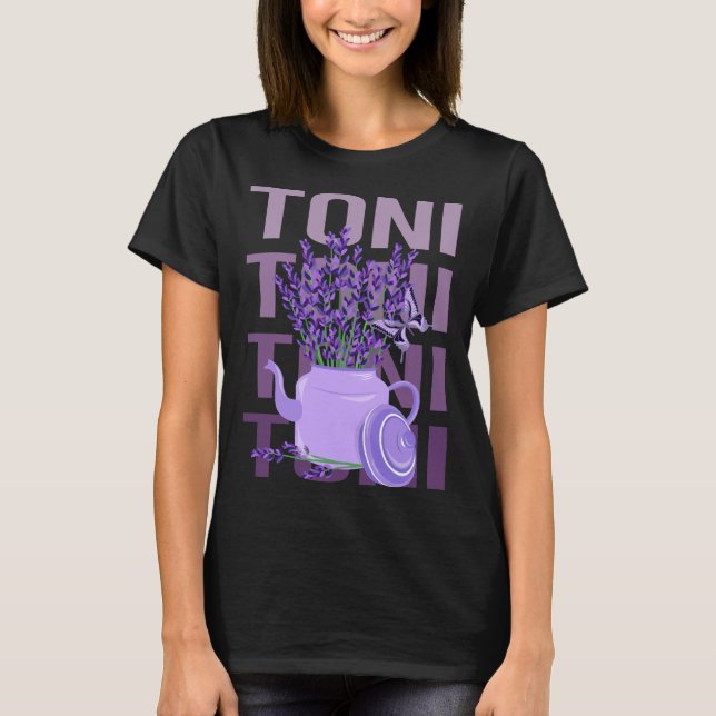 Beautiful Lavender - Toni Name T-Shirt (Front)