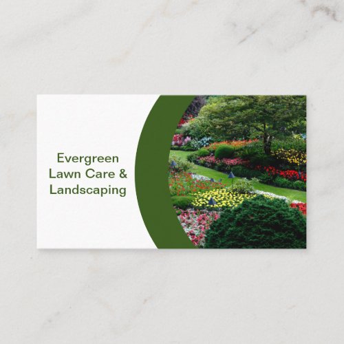 Beautiful Lawn Photo II Landscaping Business Card