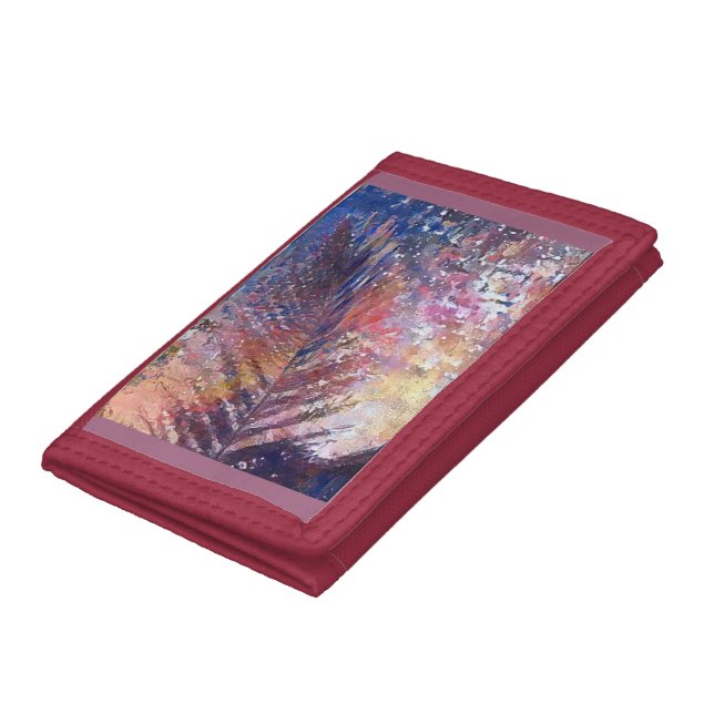 beautiful leaf in nature  trifold wallet (Bottom)