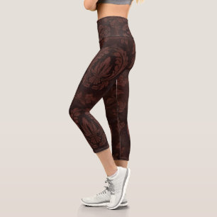 Beautiful Leather Zazzle_Growshop. Capri Leggings