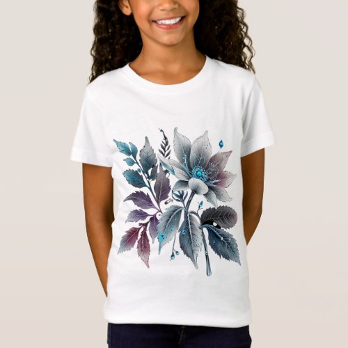 beautiful leaves and flowers T_Shirt