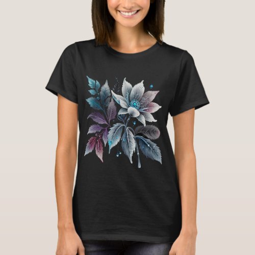 beautiful leaves and flowers T_Shirt