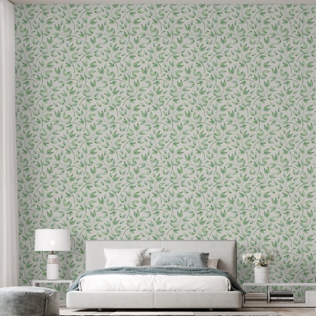 Beautiful Leaves Custom Background Wallpaper Wallpaper (Bedroom)