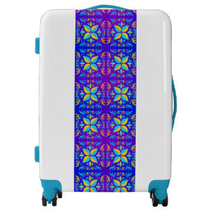 Beautiful leaves pattern luggage