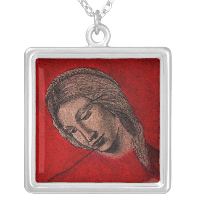 Beautiful Leda Silver Plated Necklace (Front)