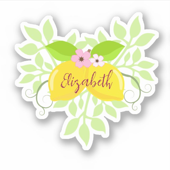 Beautiful Lemon  Sticker (Front)