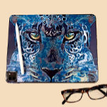 Beautiful Leopard Blues, Golden Eyes Ipad Tablet Sticker at Zazzle