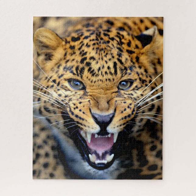 Beautiful Leopard Close-up, Jigsaw Puzzle (Vertical)
