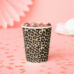 Beautiful Leopard Fur | Faux Fur Pattern Paper Cups