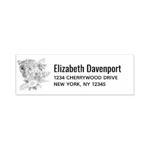 Beautiful Leopard Head Portrait Self-inking Stamp