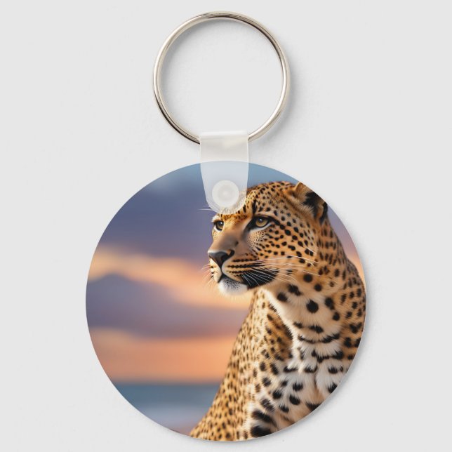Beautiful Leopard Keychain (Front)