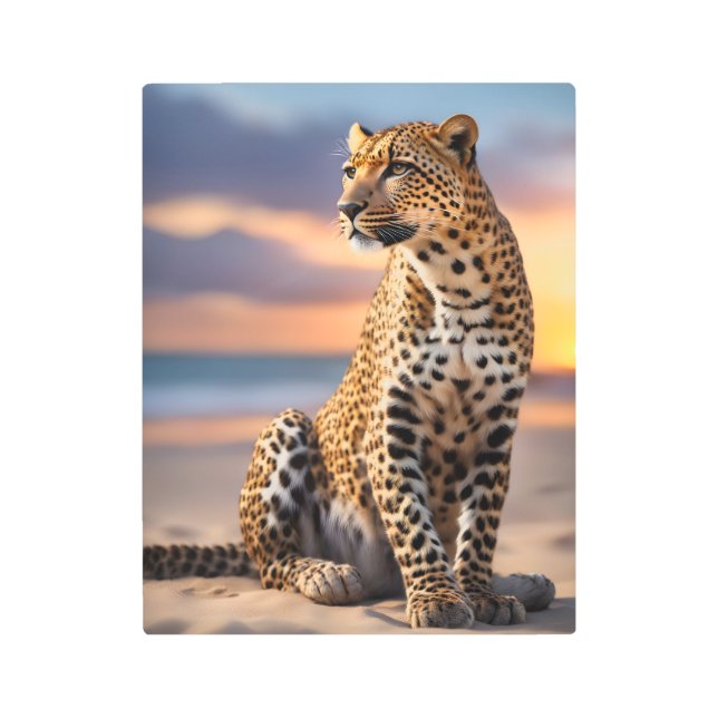 Beautiful Leopard Metal Print (Front)