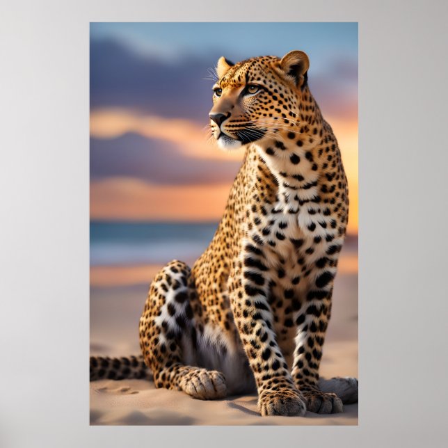 Beautiful Leopard Poster (Front)