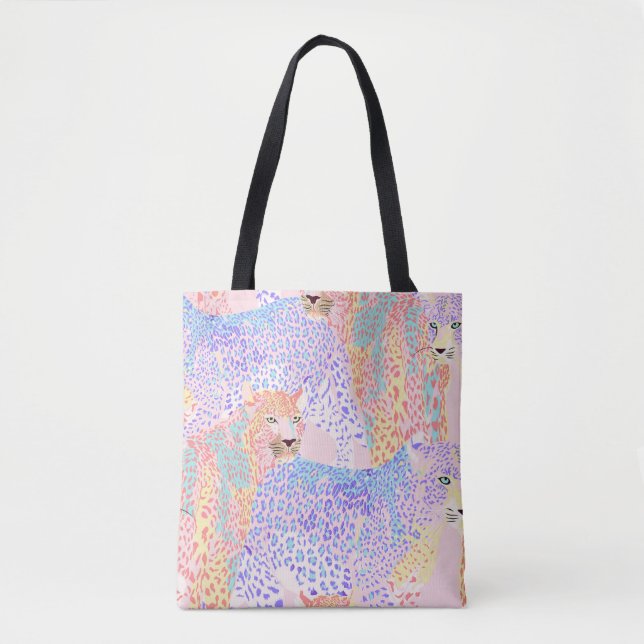 Beautiful Leopard Seamless Pattern illustration Ar Tote Bag (Front)
