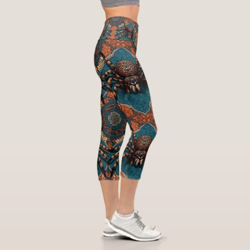 Beautiful Leopard Spot Tarantula Capri Leggings