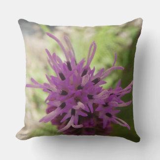Beautiful Liatris flower trend Throw Pillow