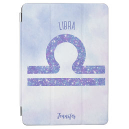 Beautiful Libra Astrology Sign Personalized Purple iPad Air Cover