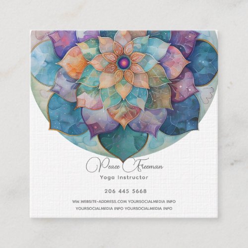 Beautiful Life Mandala II Business Card