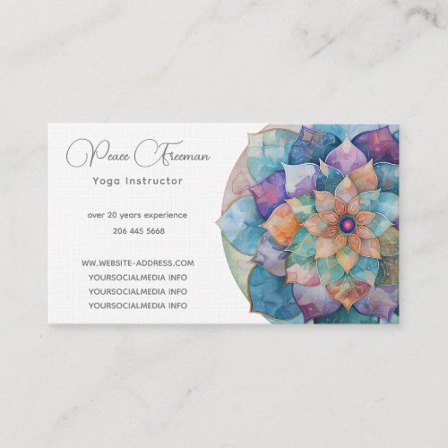 Beautiful Life Mandala II Business Card