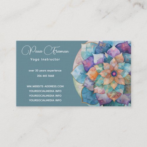 Beautiful Life Mandala II Business Card