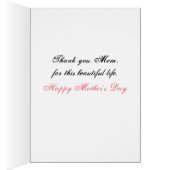 Beautiful Life - Mother's DAy Card (Inside (Right))