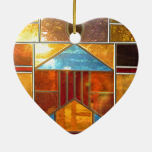 Beautiful light ceramic ornament