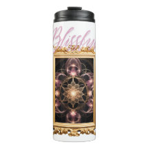 Beautiful Light Flower Thermal Tumbler