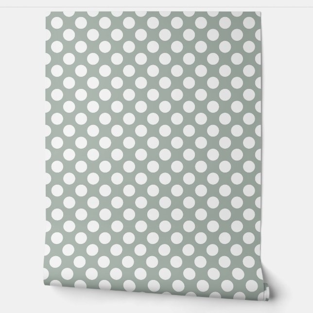 beautiful light green solid color /pattern wallpaper  (Unrolling)