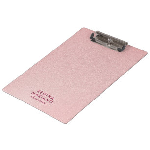Beautiful Light Pink Glittery Background Clipboard